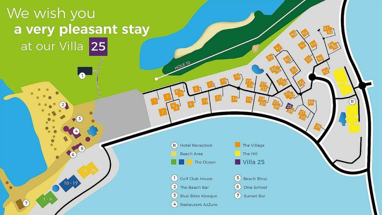 Blue Bay Beach Villa 25 3-Min Beach-Pool-Golf Bagian luar foto